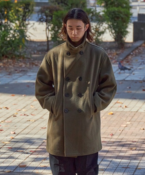 FIDELITY（フィデリティ）の「LOOSE 8B P-COAT / ルーズ 8B ピーコート（ピーコート・メンズ・オレンジ系その他/ベージュ/ブラック/カーキ・MEDIUM/LARGE/X-LARGE）」の16枚目の写真