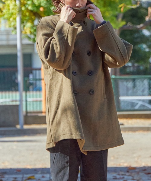 FIDELITY（フィデリティ）の「LOOSE 8B P-COAT / ルーズ 8B ピーコート（ピーコート・メンズ・オレンジ系その他/ベージュ/ブラック/カーキ・MEDIUM/LARGE/X-LARGE）」の20枚目の写真