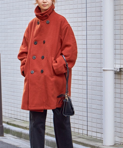 FIDELITY（フィデリティ）の「LOOSE 8B P-COAT / ルーズ 8B ピーコート（ピーコート・メンズ・オレンジ系その他/ベージュ/ブラック/カーキ・MEDIUM/LARGE/X-LARGE）」の21枚目の写真