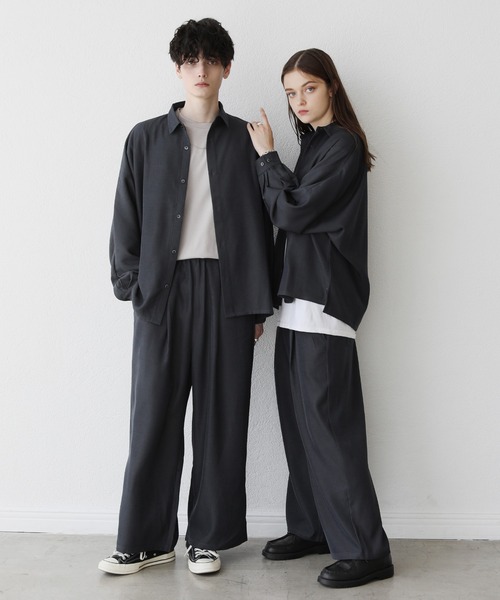 長袖シャツ　フルレングスパンツ Bizフルレングスパンツ （ブラック） -WWSワークウェアスーツ