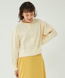 green label relaxing（グリーンレーベルリラクシング）の「ハーフゲージ クロップド カーディガン（カーディガン/ボレロ）」
