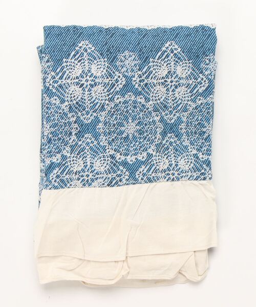 セール】レトロアンティークフリンジ花柄ソファーカバー（ブランケット