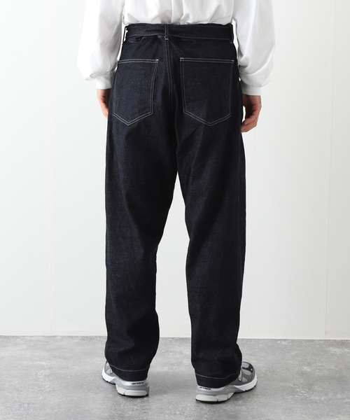 blurhms ブラームス　ロングベルト　デニムパンツ blurhms / ブラームス】12.9oz Denim Long Belted Pants（デニム