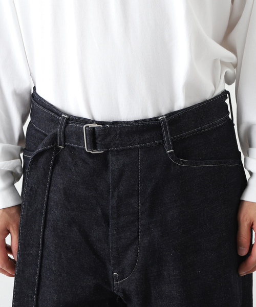 blurhms ブラームス　ロングベルト　デニムパンツ blurhms (ブラームス) 12.9oz Denim Long Belted Pants / 12.9