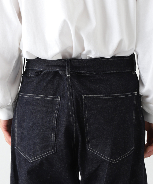 blurhms ブラームス　ロングベルト　デニムパンツ blurhms (ブラームス) 12.9oz Denim Narrow Belted Pants / 12.9