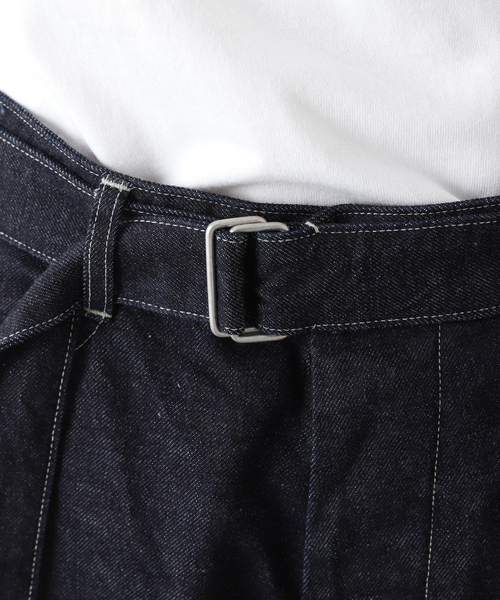 blurhms ブラームス　ロングベルト　デニムパンツ blurhms (ブラームス) 12.9oz Denim Narrow Belted Pants / 12.9