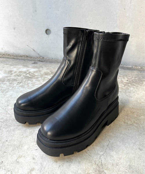 prose verse（プロズヴェール）の「トラックソールストレッチショートブーツ（ブーツ・レディース・ブラック/ブラック系その他・LARGE/X-LARGE/SMALL/MEDIUM）」の16枚目の写真