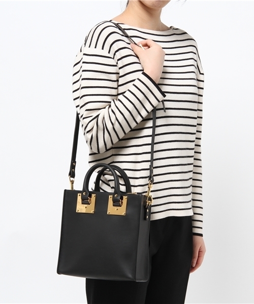 Sophie Hulme（ソフィーヒュルム）の「SOPHIE HULME 『ALBION』スクエアミニトートバッグ（トートバッグ・レディース・ブラック/ブルー/ライトブラウン/ワイン・FREE）」の15枚目の写真