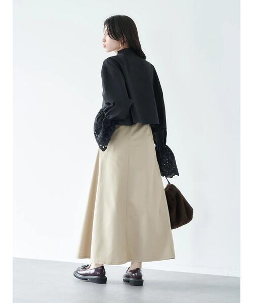 earth music&ecology（アースミュージックアンドエコロジー）の「袖レースショートシャツブラウス（シャツ/ブラウス・レディース・ブラック/ベージュ/オフホワイト・FREE）」の18枚目の写真