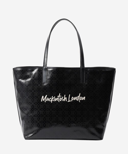 美品✨MACKINTOSH LONDON トライアングルレザーバック ブラック MACKINTOSH LONDON（マッキントッシュ ロンドン）の「トライアングル