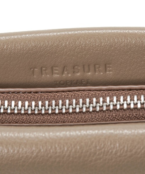TOPKAPI(トプカピ)の「【TREASURE TOPKAPI】 レザー バケツ ショルダー バッグ(ショルダーバッグ・レディース・グレイッシュベージュ/ブラック・FREE)」の5枚目の写真