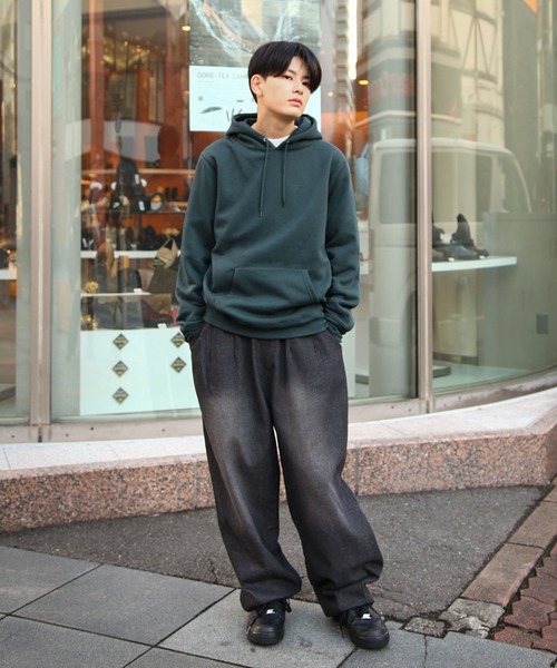 MICA&DEALフード付ジップスウェットパーカー 定番] MICA&DEAL (マイカアンドディール) パーカー ZIP UP 裏毛