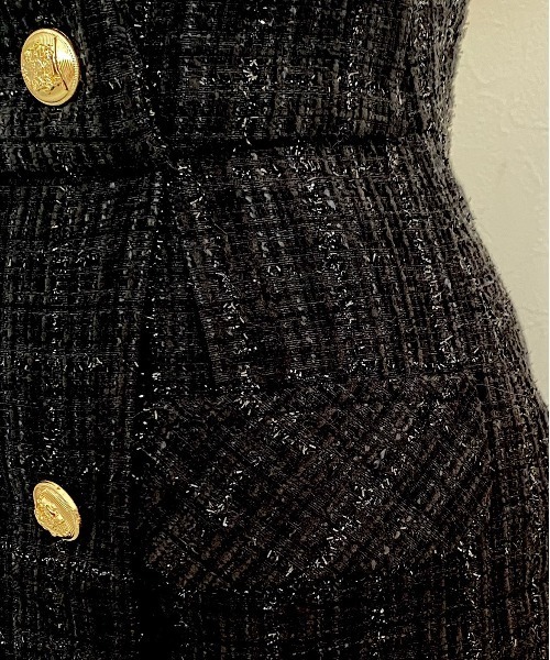 titty＆Co. PETIT by poyo（ティティーアンドコープティバイポヨ）の「【titty&Co.PETIT by poyo】ダブルボタンツイードショーパン（その他パンツ・レディース・ブラック・SMALL/MEDIUM）」の10枚目の写真