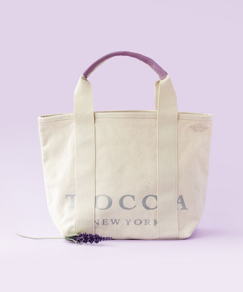 TOCCA(トッカ)の「BIG TOCCA TOTE S トートバッグ S(トートバッグ・レディース・ブラック系1/アイボリー系1/スカイブルー系/ローズ系/パープル/ライトグレー/ベージュ系/ゴールド系・F)」の4枚目の写真