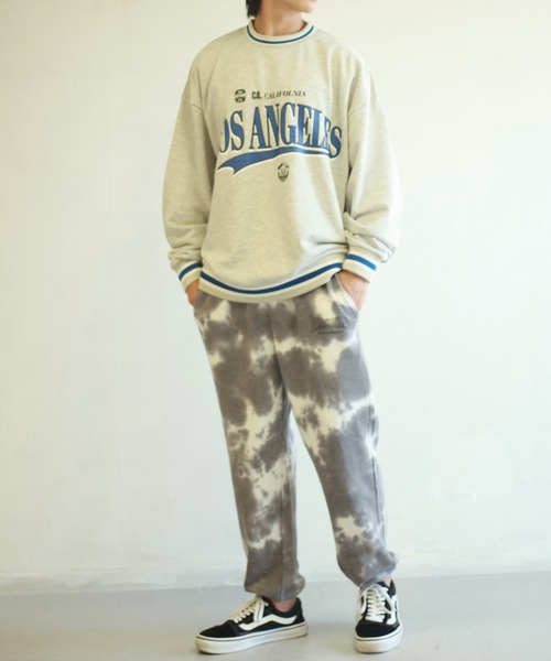 LONSDALE（ロンズデール）の「LONSDALE タイダイ柄 スウェットパンツ（スウェットパンツ・メンズ・ベージュ/チャコール・LL/M/L）」の10枚目の写真