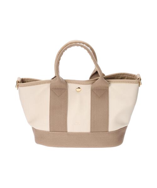 Samansa Mos2 blue(サマンサモスモスブルー)の「合皮ヨコナガ2WAYトート(ハンドバッグ・レディース・ブラック/グレー/キナリ・フリ-)」の13枚目の写真