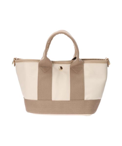 Samansa Mos2 blue(サマンサモスモスブルー)の「合皮ヨコナガ2WAYトート(ハンドバッグ・レディース・ブラック/グレー/キナリ・フリ-)」の19枚目の写真