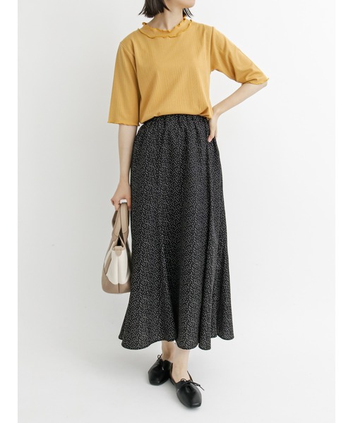 Samansa Mos2 blue(サマンサモスモスブルー)の「合皮ヨコナガ2WAYトート(ハンドバッグ・レディース・ブラック/グレー/キナリ・フリ-)」の4枚目の写真