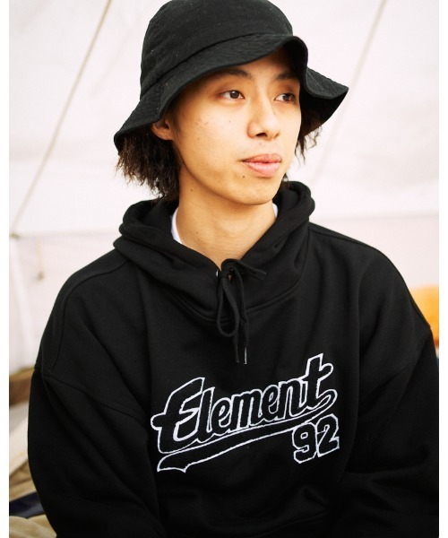 ELEMENT（エレメント）の「ELEMENT メンズ MOOKIE92 HOOD パーカー 【2022年秋冬モデル】/エレメントプルオーバーパーカー（パーカー・メンズ・ブラック/ダークグリーン/ベージュ・MEDIUM/LARGE/X-LARGE）」の4枚目の写真