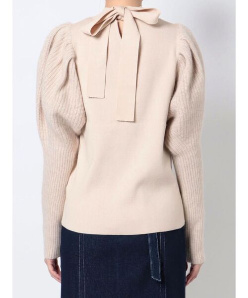 LAGUNAMOON（ラグナムーン）の「ラクーンボリュームスリーブニットプルオーバー（ニット/セーター・レディース・アイボリー/チャコールグレー/ラベンダー・FREE）」の6枚目の写真