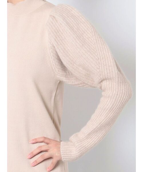 LAGUNAMOON（ラグナムーン）の「ラクーンボリュームスリーブニットプルオーバー（ニット/セーター・レディース・アイボリー/チャコールグレー/ラベンダー・FREE）」の8枚目の写真