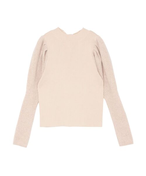 LAGUNAMOON（ラグナムーン）の「ラクーンボリュームスリーブニットプルオーバー（ニット/セーター・レディース・アイボリー/チャコールグレー/ラベンダー・FREE）」の16枚目の写真