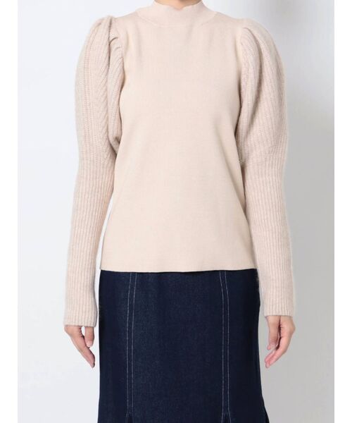 LAGUNAMOON（ラグナムーン）の「ラクーンボリュームスリーブニットプルオーバー（ニット/セーター・レディース・アイボリー/チャコールグレー/ラベンダー・FREE）」の17枚目の写真