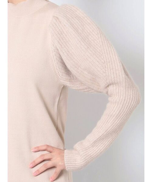 LAGUNAMOON（ラグナムーン）の「ラクーンボリュームスリーブニットプルオーバー（ニット/セーター・レディース・アイボリー/チャコールグレー/ラベンダー・FREE）」の21枚目の写真