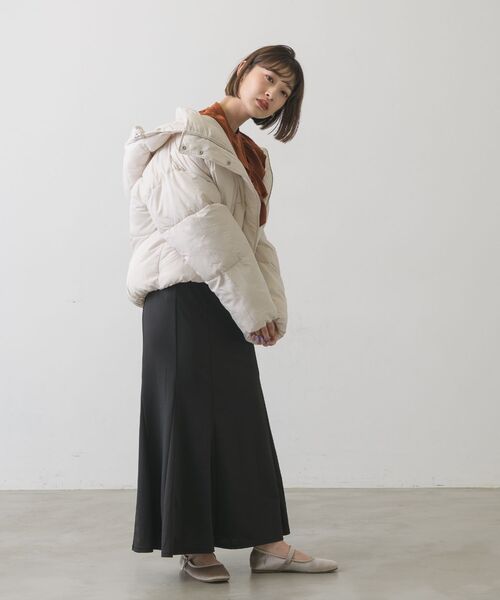 RETRO GIRL（レトロガール）の「2WAYファイバーダウン（ダウンジャケット/コート・レディース・ブラウン/ブルー/ナチュラル/ブラック・FREE）」の14枚目の写真