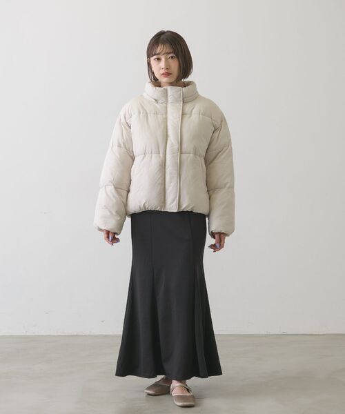 RETRO GIRL（レトロガール）の「2WAYファイバーダウン（ダウンジャケット/コート・レディース・ブラウン/ブルー/ナチュラル/ブラック・FREE）」の5枚目の写真