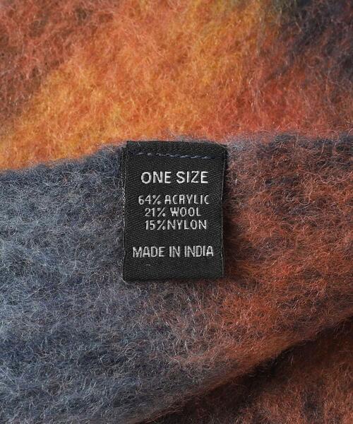 coen（コーエン）の「ボリュームチェックマフラー（マフラー・レディース・オレンジ/ピンク/ネイビー・FREE）」の11枚目の写真