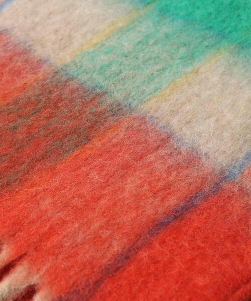 coen（コーエン）の「ボリュームチェックマフラー（マフラー・レディース・オレンジ/ピンク/ネイビー・FREE）」の20枚目の写真