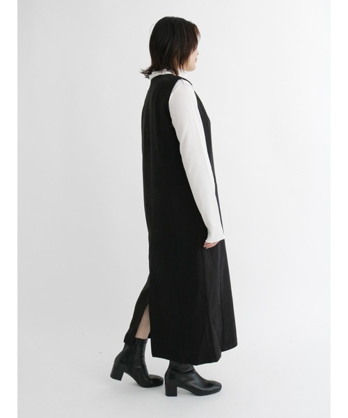 Samansa Mos2 blue（サマンサモスモスブルー）の「◎ミニワッフルハイネックロンT（Tシャツ/カットソー・レディース・オフホワイト/ブルー/ブラック・ﾌﾘ-）」の9枚目の写真