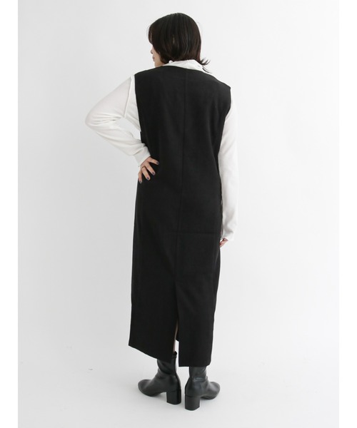 Samansa Mos2 blue（サマンサモスモスブルー）の「◎ミニワッフルハイネックロンT（Tシャツ/カットソー・レディース・オフホワイト/ブルー/ブラック・ﾌﾘ-）」の10枚目の写真