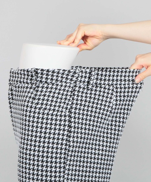 Julia Boutique(ジュリアブティック)の「千鳥格子柄ハイウエストストレートパンツ/22552(その他パンツ・レディース・ベージュ/ブラック・ONE)」の16枚目の写真