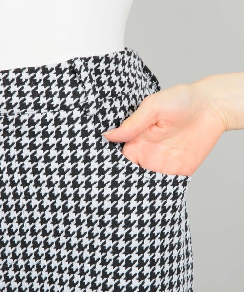 Julia Boutique(ジュリアブティック)の「千鳥格子柄ハイウエストストレートパンツ/22552(その他パンツ・レディース・ベージュ/ブラック・ONE)」の17枚目の写真