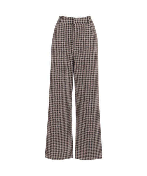 Julia Boutique(ジュリアブティック)の「千鳥格子柄ハイウエストストレートパンツ/22552(その他パンツ・レディース・ベージュ/ブラック・ONE)」の20枚目の写真