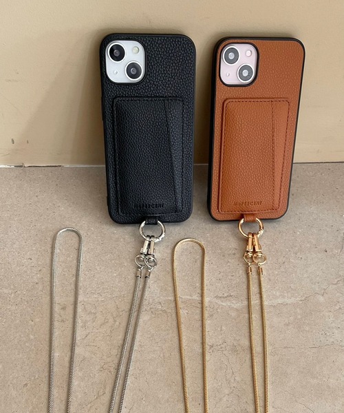 Me%（ミィパーセント）の「【iPhone13対応】フェイクレザーカラビナツキiPhoneケース（スマホケース/カバー・レディース・ベージュ/ブラウン/ブラック/ピンク/モカ・FREE）」の7枚目の写真