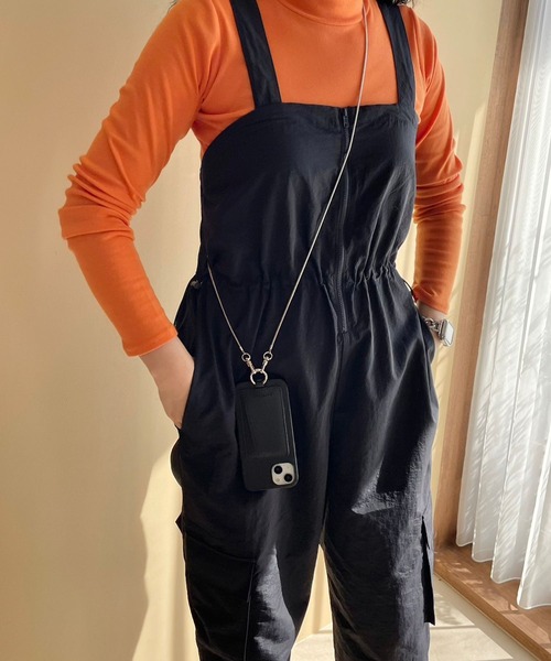 Me%（ミィパーセント）の「【iPhone13対応】フェイクレザーカラビナツキiPhoneケース（スマホケース/カバー・レディース・ベージュ/ブラウン/ブラック/ピンク/モカ・FREE）」の9枚目の写真