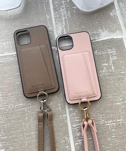 Me%（ミィパーセント）の「【iPhone13対応】フェイクレザーカラビナツキiPhoneケース（スマホケース/カバー・レディース・ベージュ/ブラウン/ブラック/ピンク/モカ・FREE）」の21枚目の写真
