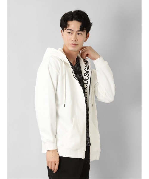 【セール】セマンティックデザイン ニットスエード トリミング BIGパーカー（パーカー）｜semantic design（セマンティックデザイン）