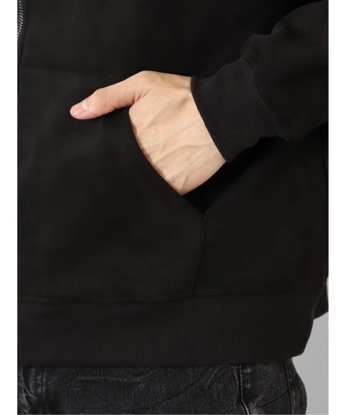 【セール】セマンティックデザイン ニットスエード トリミング BIGパーカー（パーカー）｜semantic design（セマンティックデザイン）