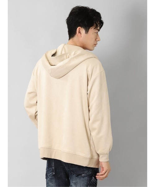 【セール】セマンティックデザイン ニットスエード トリミング BIGパーカー（パーカー）｜semantic design（セマンティックデザイン）