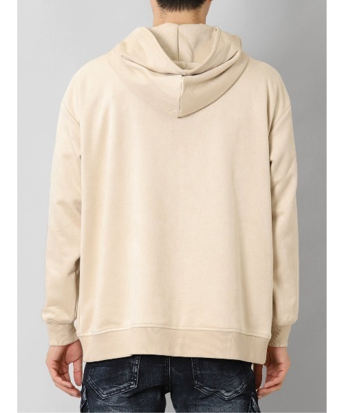 【セール】セマンティックデザイン ニットスエード トリミング BIGパーカー（パーカー）｜semantic design（セマンティックデザイン）