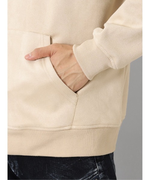 【セール】セマンティックデザイン ニットスエード トリミング BIGパーカー（パーカー）｜semantic design（セマンティックデザイン）