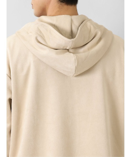 【セール】セマンティックデザイン ニットスエード トリミング BIGパーカー（パーカー）｜semantic design（セマンティックデザイン）