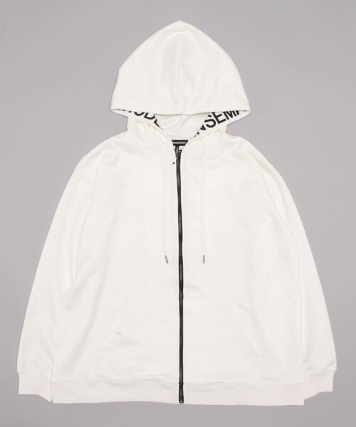 【セール】セマンティックデザイン ニットスエード トリミング BIGパーカー（パーカー）｜semantic design（セマンティックデザイン）