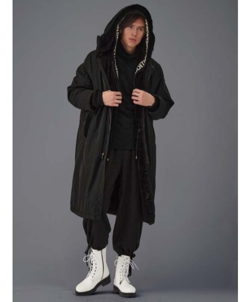 【セール】セマンティックデザイン ニットスエード トリミング BIGパーカー（パーカー）｜semantic design（セマンティックデザイン）