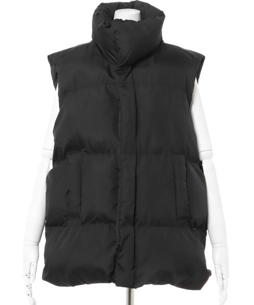 INGNI（イング）の「エコダウンベスト（ベスト・レディース・ブラック/アイボリー/カーキ・M）」の5枚目の写真