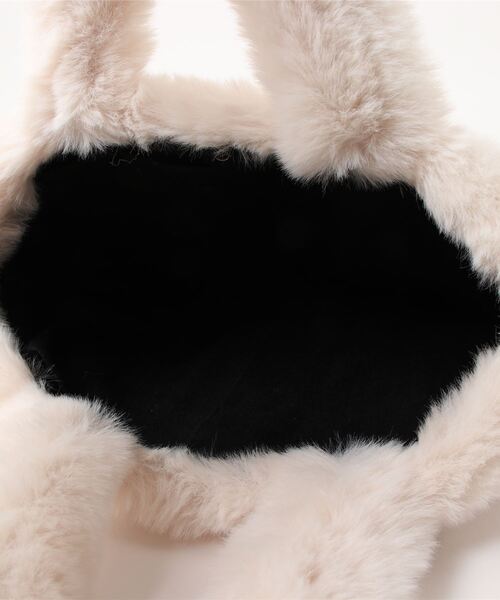 ottilie（オティーリエ）の「【 ottilie / オティーリエ 】 エコファーハンドバッグ（ハンドバッグ・レディース・オフホワイト/ブラウン・FREE）」の5枚目の写真